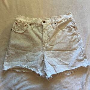MADEWELL WHITE JEAN SHORTS